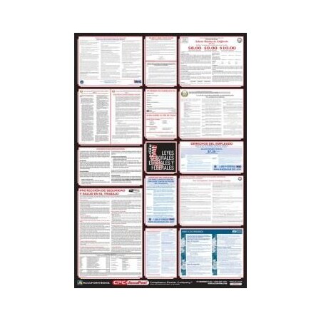 Accuform POSTERS COMBO STATE, FEDERAL AND OSHA PPG400CA PPG400CA
